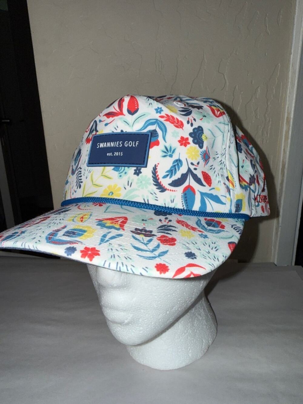 Swannies golf men’s Simon snapback rope floral hat mission hills north